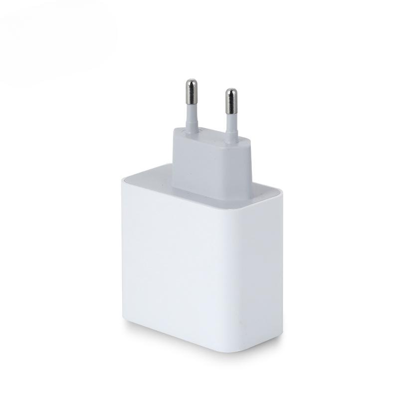 PD3.0+QC3.0 Европейский стандарт Порт Type-c 30 Вт Дорожное зарядное устройство Одинарный порт C Мультипротокольный адаптер с вилкой ЕС