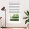 VidaXL Store Zebra Light Grey Fabric Width 90.9 Cm Polyester, Zebra Roller Blind, Zebra Blind for Window, Blind 4014468