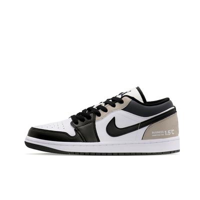Air Jordan 1 Low Винтажные Баскетбольные Кроссовки Унисекс Черно-Белые 553558-132(Команда577-)