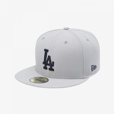 New Era Mlb La Dodgers Базовая приталенная кепка Дельфиний серый 15131702