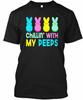 Смешная футболка с надписью Chilling With My Peep Easter Chillin Peeps, Сделано в США, Размеры от S до 5XL