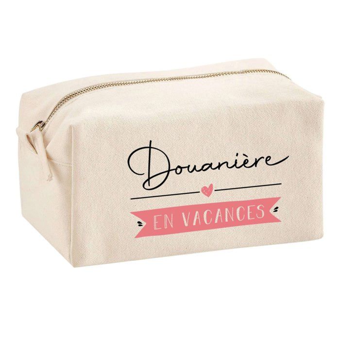 Trousse multifonction Douanière en Vacances Cadeau Anniversaire Noël Collègue Départ Retraite | Trousse Scolaire Fournitures Bureau
