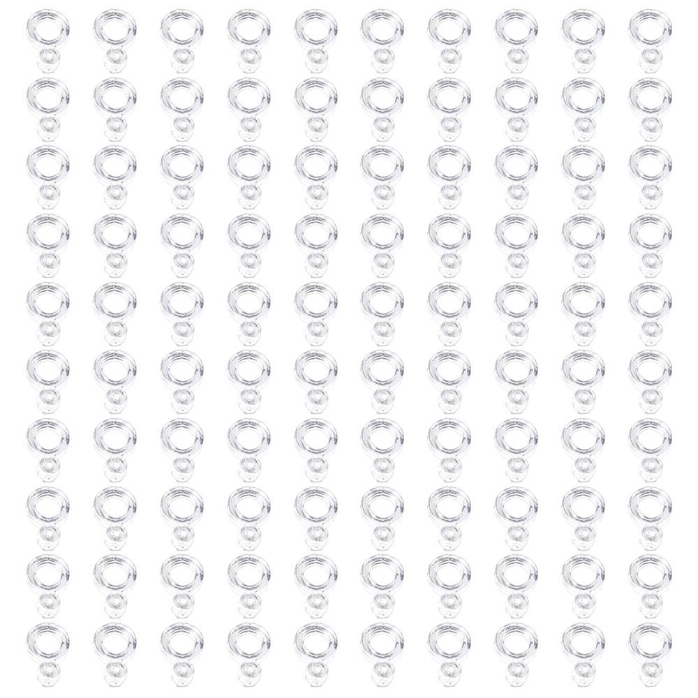 100PCS Inner 6mm Fishing Pellet Bands Elastic Bait Bands Fishing Lure Band Lure Accessories