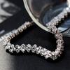 Elegant Women's Dazzling Rhinestone Bangle Bracelet Wedding Engagement Jewelry