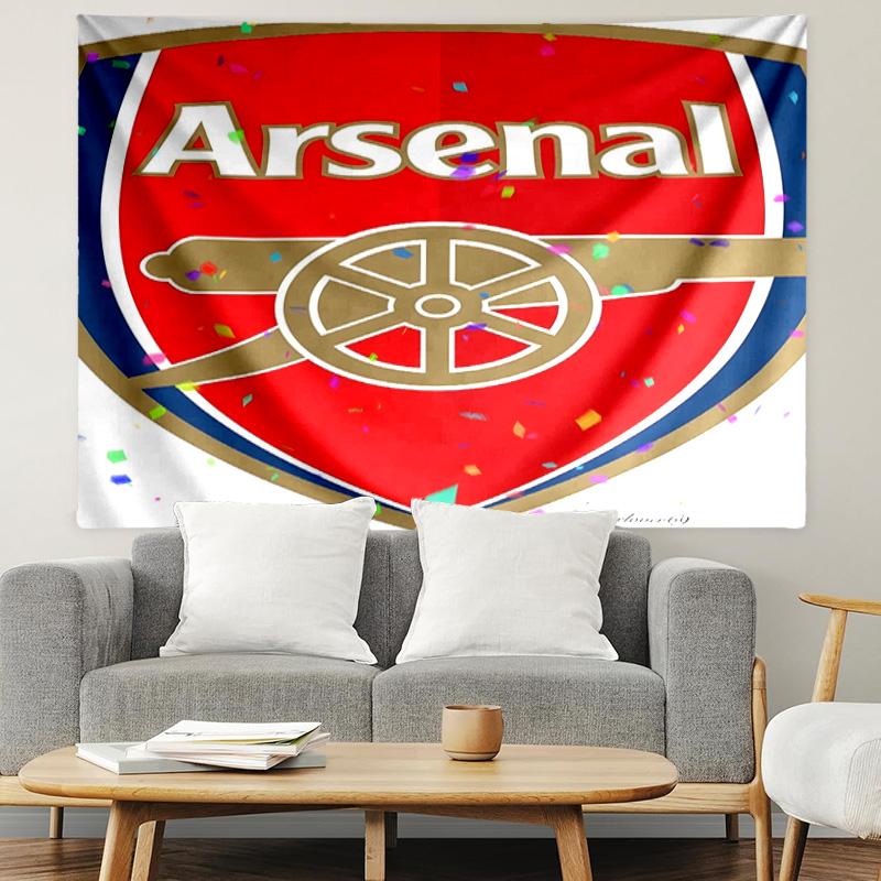 Arsenal F.C Print Tapestry, Lightweight Wall Hanging, for Bedroom, Dorm, Living Room, Home Art Decor - Birthday Christmas Gift for Friends