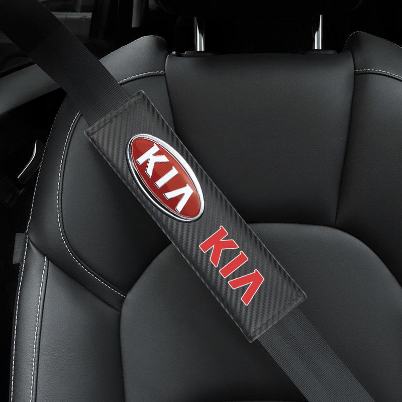 LESE9 2 шт. Для KIA Sportage Rio Ceed Picanto K5 K9 Sorento Хлопковая защитная накладка из углеродного волокна на плечо автомобиля Автоаксессуары