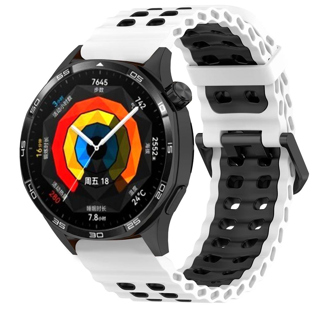 22мм Океанический силиконовый ремешок для Huawei Watch GT5 5Pro GT4 46мм Сменный 24мм браслет для Samsung Galaxy Watch 3 45мм Gear S3