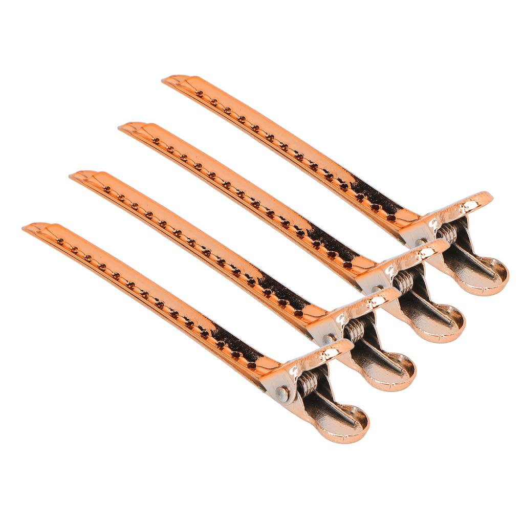 12pcs Duck Billed Hair Clips Large Opening Angle Tighter Clamping Force Convenient Practical Durable Hairstyle ToolRose