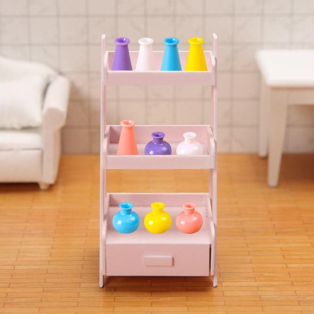 DIY Украшение Ваза Имитация Цвет Миниатюрные Фигурки Милая Маленькая Ваза