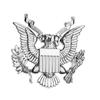 Значок президента США «Орел» для автомобиля, креативные наклейки, металлический логотип, царапины, украшение для крышки