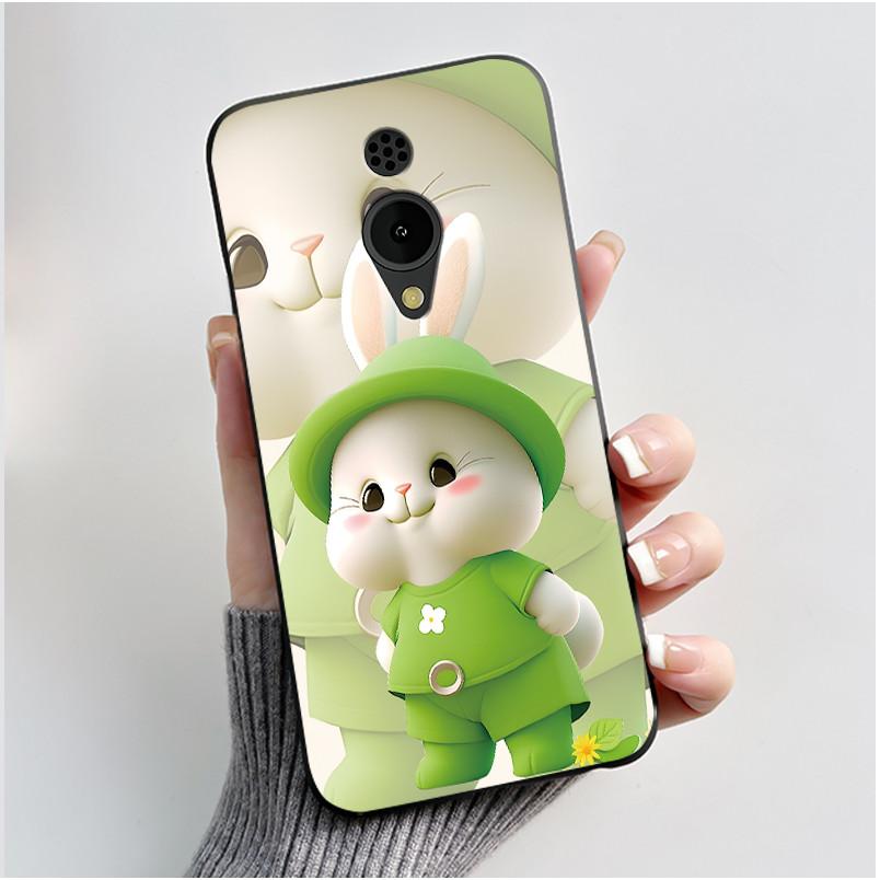 Чехол для телефона Nokia 150 2G 2023, роскошный, милый, с кроликом, любовь, смешной, мультяшный, черный, матовый, мягкий силикон, противоударный, защитная крышка