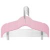 5/10pcs Clothes Hangers with Movable Clips Velvet Ultra Thin No Slip Rack Skirt Pants Hangers for