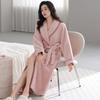 Pajamas Ladies Bathrobes Flannel Fleece Thickened Thermal Homewear Coral Fleece Large Size Winter Fluffy Gown