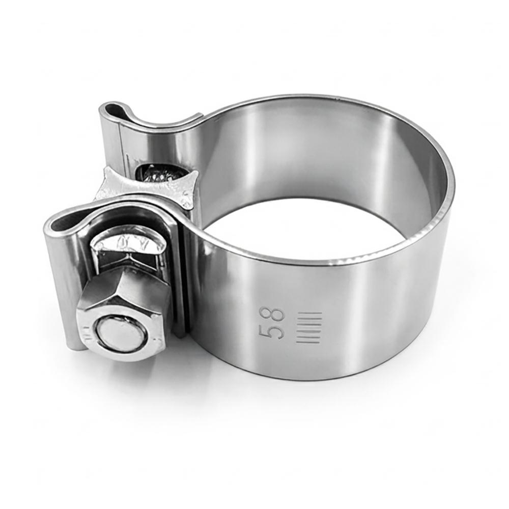 40-76mm Pipe Connection Hoop Stainless Steel Steel Pipe Clamp Strong Exhaust Pipe Clamp