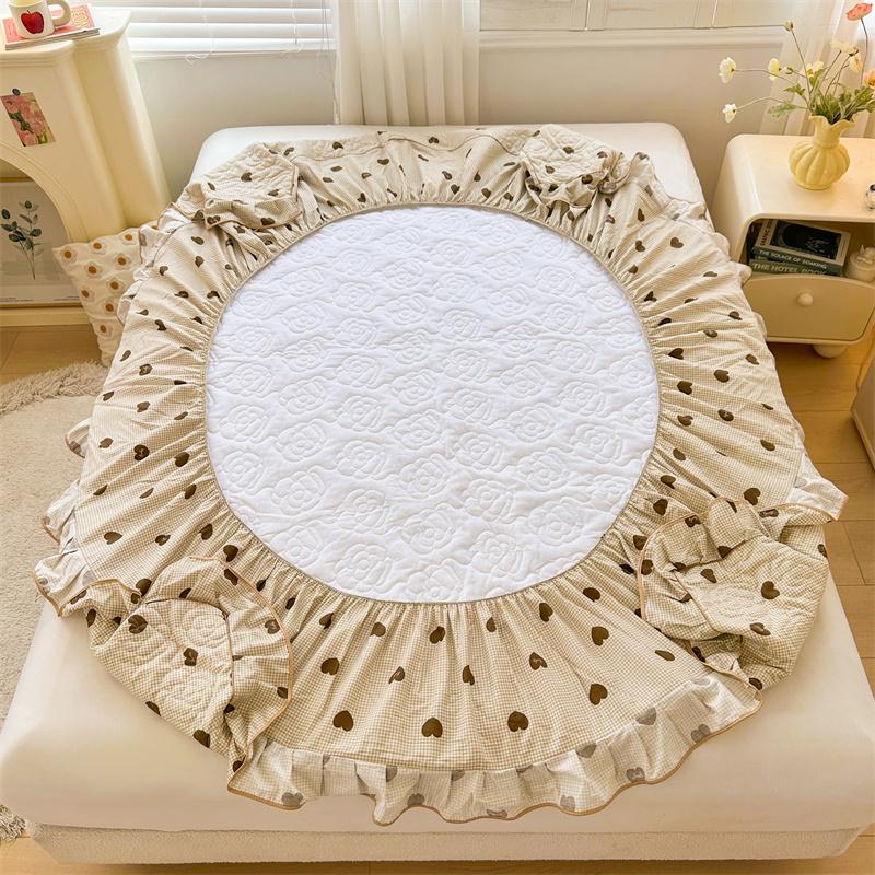 Покрывало, приятное для кожи, простое покрывало для кровати из чистого хлопка, эластичное постельное белье cubre colchón (Нет наволочки)