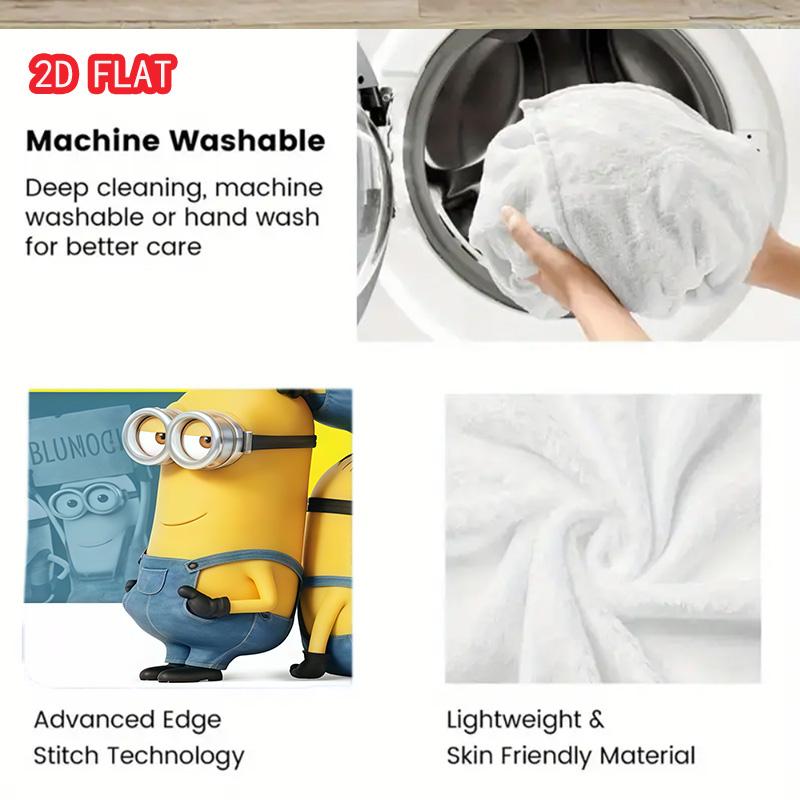 Cartoon Flannel Blanket Soft Warm Lightweight Throw Blanket for Kids Room Bedroom Sofa Couch Cute Home Decor Gift for Children