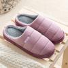 Мужские и женские новые стильные хлопковые тапочки осенне-зимняя парная обувь для дома нескользящая толстая подошва верхняя одежда большого размера