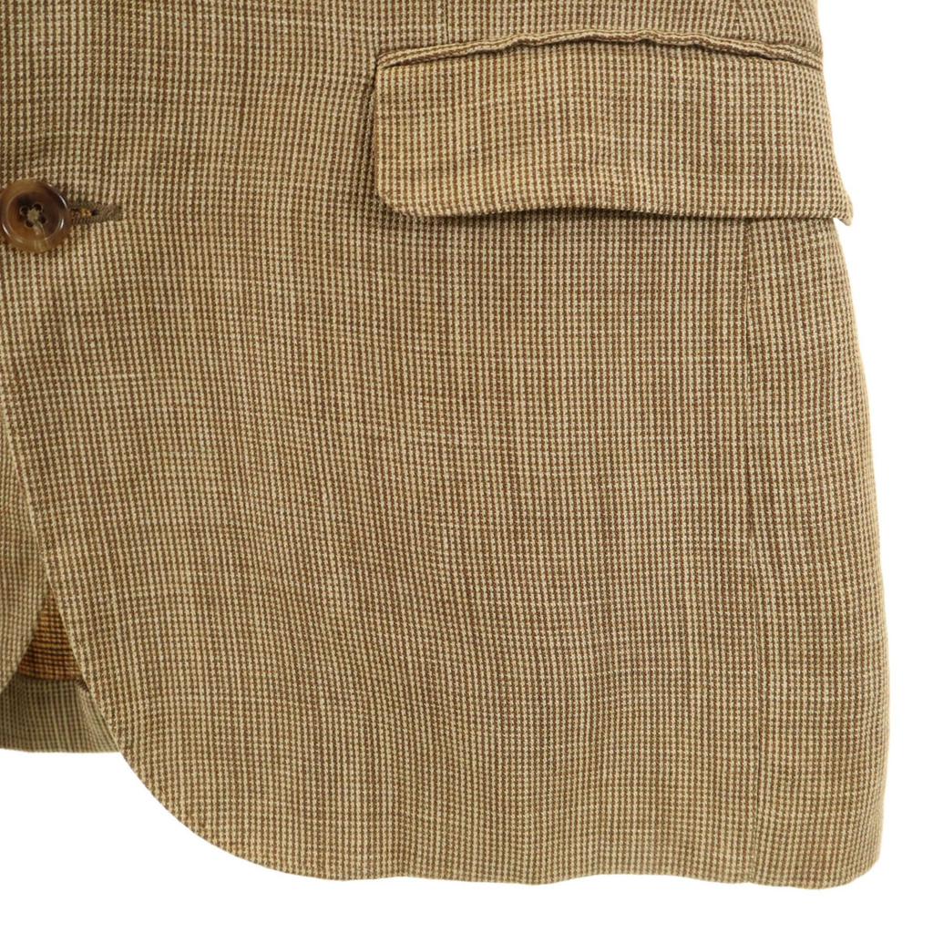 Polo by Ralph Lauren Смесь шелка и льна Сделано в Италии Приталенный пиджак 36 Мужской Б/у