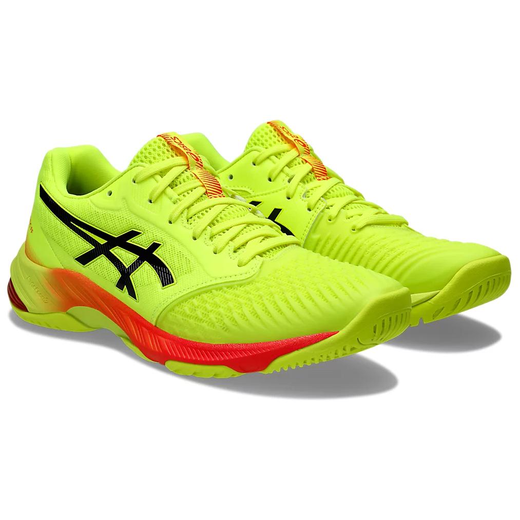 Asics Netburner Ballistic FF 3 Paris Unisex Sneakers Yellow Safety-Yellow Black 1051A087-750