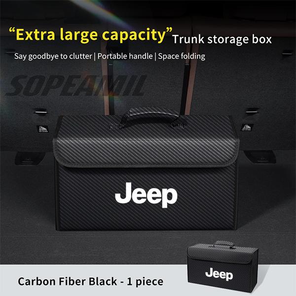 EPY1 Car Trunk Organizing And Storage Box For Jeep Cherokee Compass Patriot Renegade Trail-Hawk Wrangler JK TJ SRT Auto Accessories
