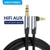 Vention Audio Cable 3.5 Mm Male To Male Stereo Audio 90 Degree Right Angle Cable for Car Headphone MP3 MP4 0.5m 1m 1.5m Cable