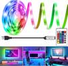 USB Led Tape Strip Lights 24Keys Remote Control 60LEDs/m RGB 2835 Flexible Ribbon Diode Room Party Wedding BackLight Decoration