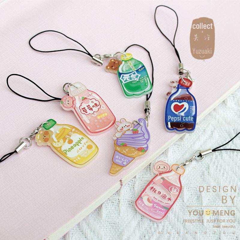 Подвеска-антипадение в корейском стиле для девочек: Милый брелок для студенческой сумки и цепочка для телефона