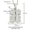 Европейский и американский хип-хоп стиль Сплав Затылок к затылку Номер 66 Подвеска Уличный рэп Модный аксессуар