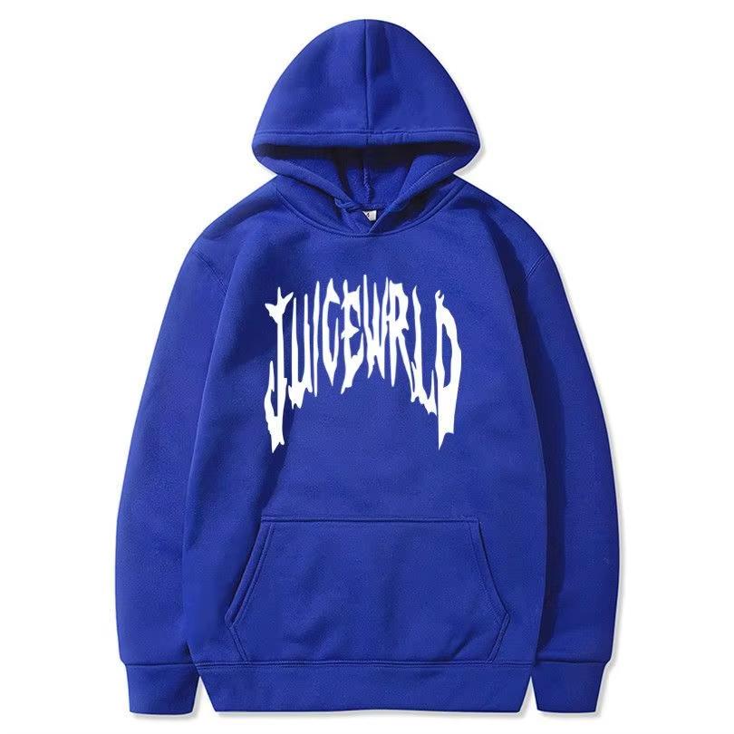 Толстовка с капюшоном с принтом букв Rapper Juice Wrld 999 модная повседневная спортивная одежда Y2k для женщин Толстовка