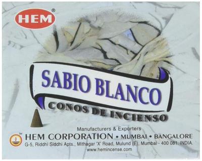 Благовония HEM White Sage - Белый шалфей - Конусы