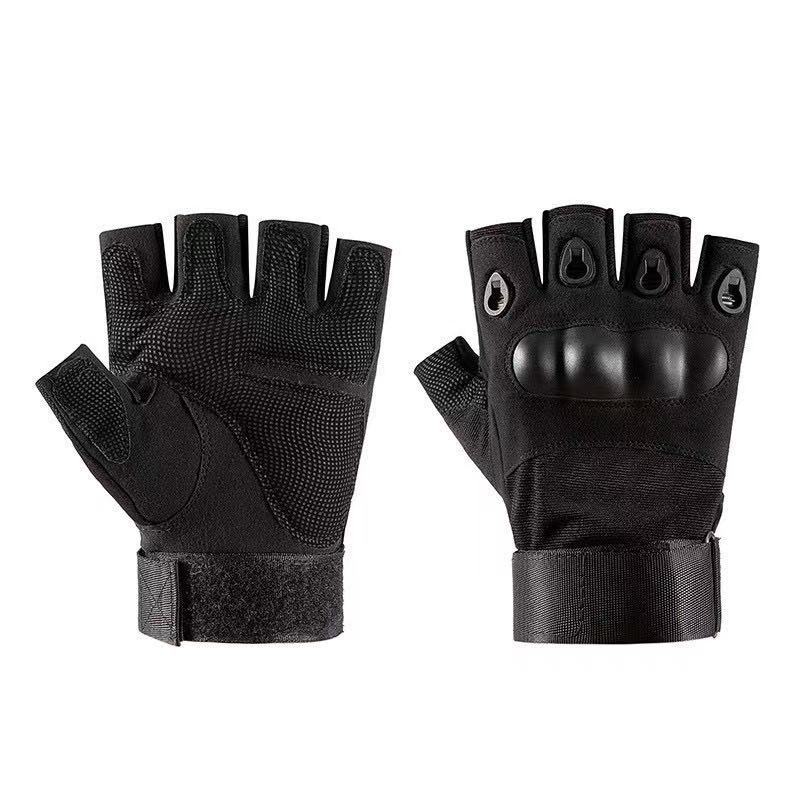 Half finger tactical gloves men's outdoor sports breathable wear-resistant cycling protective non-slip military fan gloves