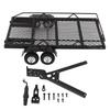 RC Trailer 1/18 Scale Metal Hitch Mount Double Axle with 4 Tires Upgrade Parts Accessories
