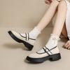 College style Mary Jane women's shoes spring and autumn 2025 new versatile round head shallow mouth single shoes thick heel small leather shoes