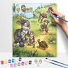 Disney Cute Thumper Rabbits DIY Oil Painting Kits Hand Painting Home Decor Craft Gift Ideas For Easter Woodland Forest Animals Scene