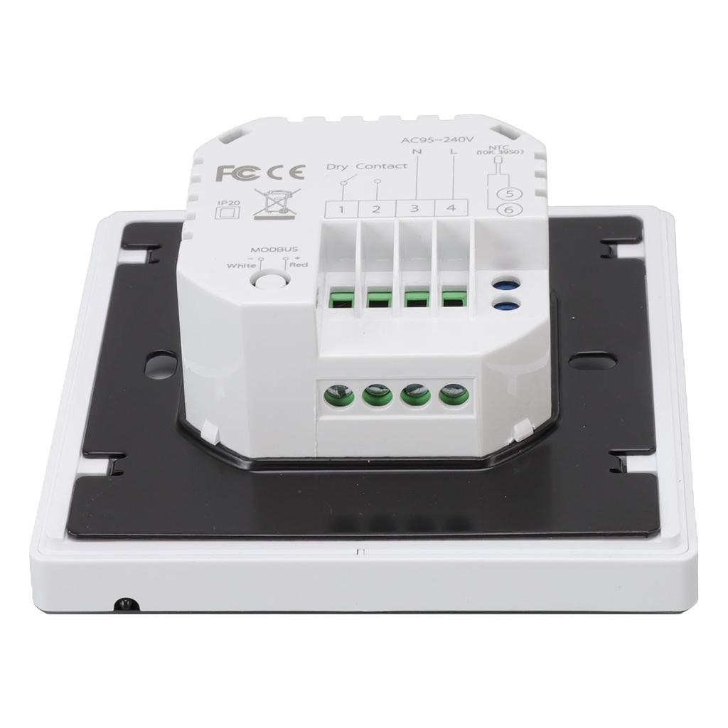 Smart Temperature Controller IP20 Protection PC ABS White Programmable Boiler Floor Heating
