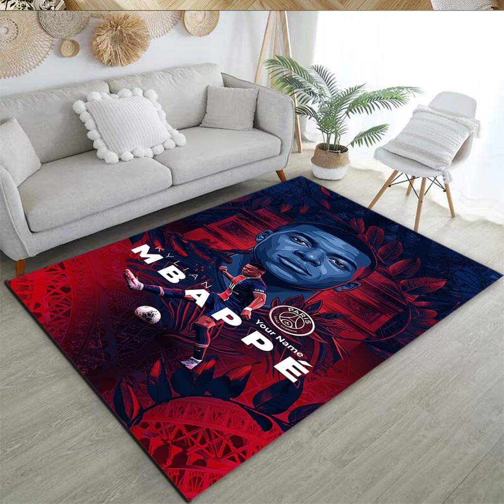 Mbappe Customized Name Area Rug Suitable For Kitchen Entryway Dormitory Bedrooms Antislip Carpet Decorate Offices Perfect Birthdaychristmas Gift Idea
