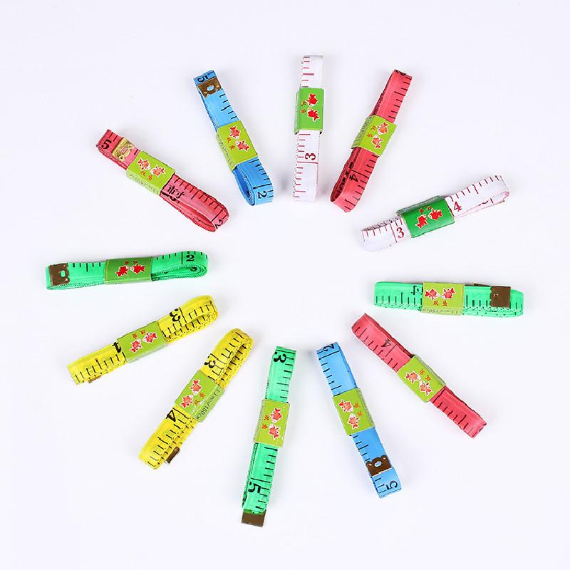 1,5 м линейка для измерения тела, швейная рулетка, мини-мягкая плоская линейка, сантиметр, швейная рулетка, разные цвета