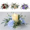 25cm Rose Design Noble Candle Holder Elegant Mini Wreath Party Scene Setting Valentine's Day Multi-Color