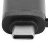 USB3.0 Female на TypeC Адаптер Конвертер Зарядка Данные OTG Растягивающийся HD Без Цепочки(Серебряный )