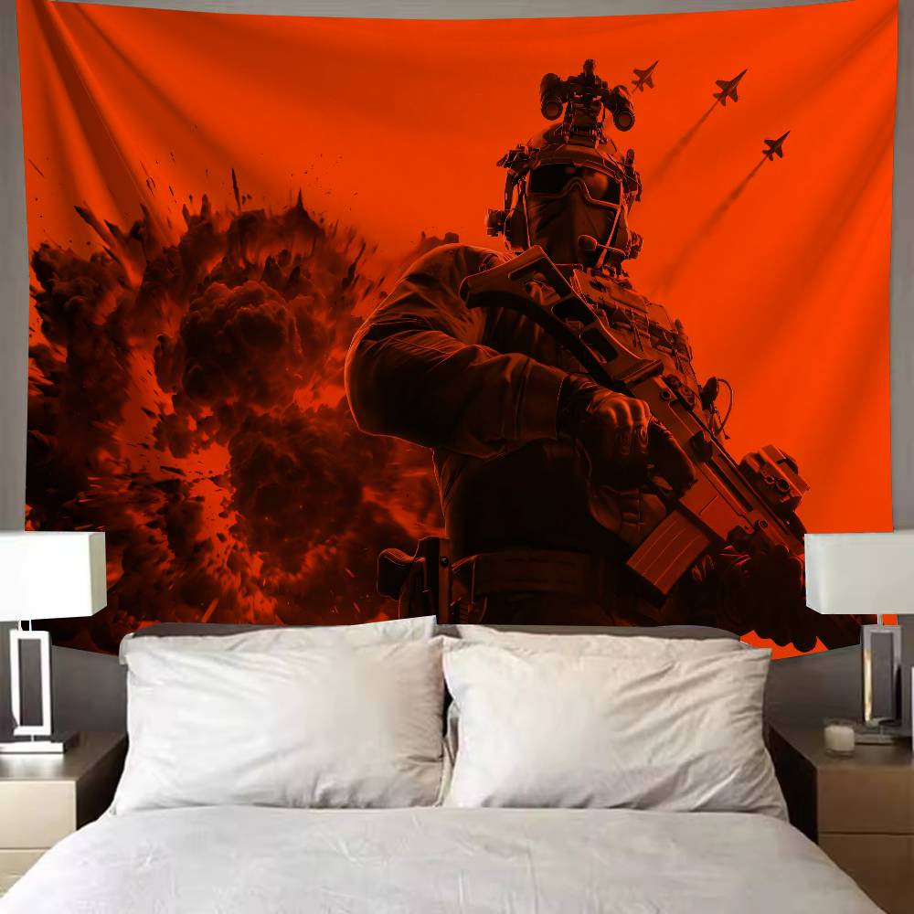New FPS Gaming Battlefield 6 Cool Tapestry Background Hanging Cloth Bedroom Tapestry Room Decor Aesthetic Tapestry Wall Hanging