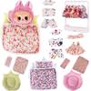 Doll Bedding Furniture For Labubu 17cm Plush Doll Clothes Accessories Girl‘s Toys Birthday Christmas Gift
