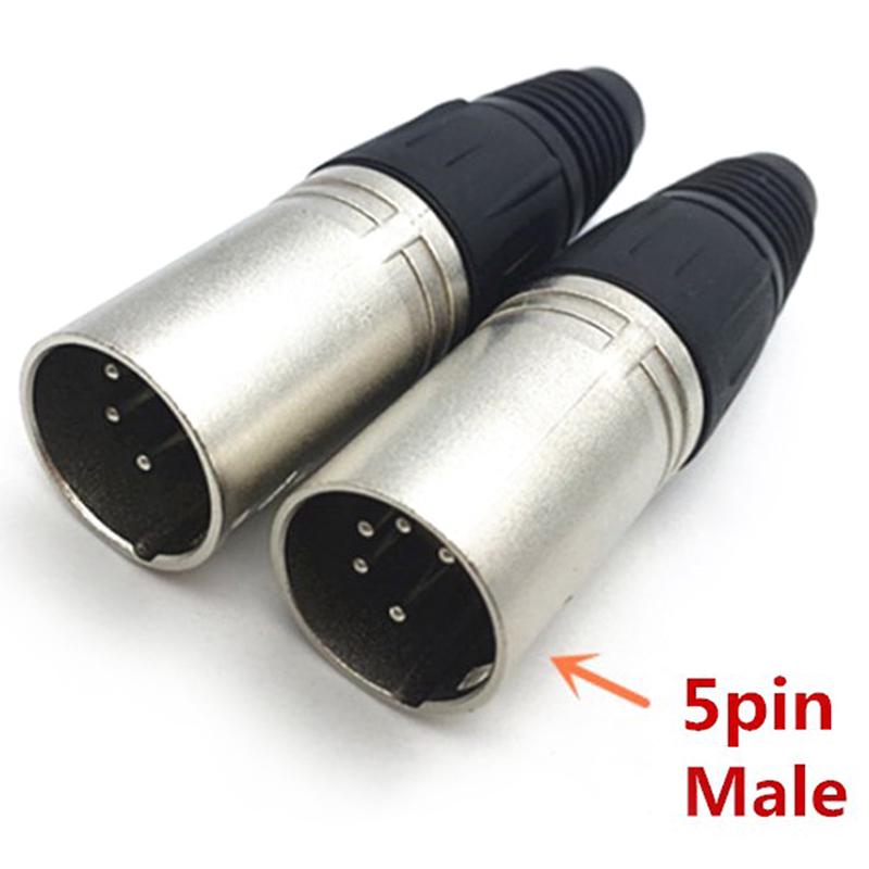 1Pcs Canon Plug Socket Male/Female Microphone Audio Xlr Connector 3P/4P/5P Contacts