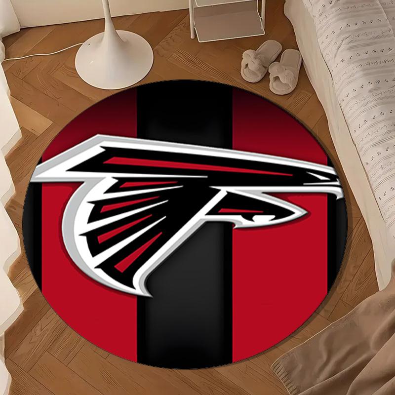 Atlanta-Falcons Rise Up Round mat, Anti-slip Circle Carpet Chair rug For livingroom,Bedroom, doormat home decor Gift Christmas Gifts