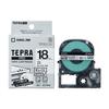 King Jim [Genuine] Tepra PRO Tape Cartridge Cleanly Peelable Label 18mm White Label/Black Letters Length 8m SS18KE