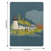 Плед 'Burnt Island Light' Современный дизайн Мягкий плед для декора дома