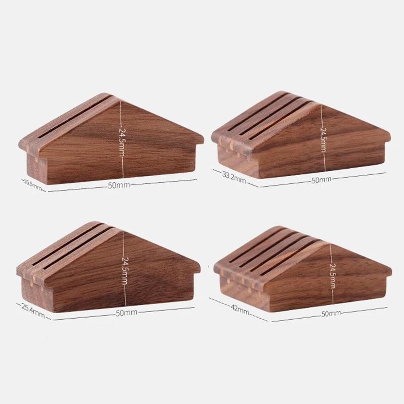 51/53/58 мм Держатель экрана кофейного фильтра Многоразовый из дерева грецкого ореха Подставка для экрана фильтра эспрессо Машинная сетчатая экранная база-держатель