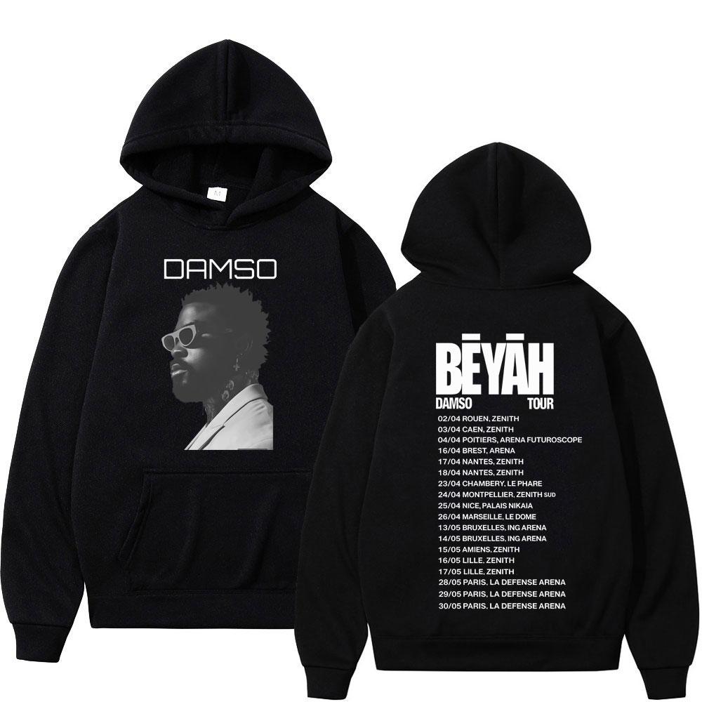Rapper Damso Tour 2026 Print Hoodie Unisex Fashion Clothing Sweatshirts Long Sleeves Loose Casual Oversized Hipster Pullover