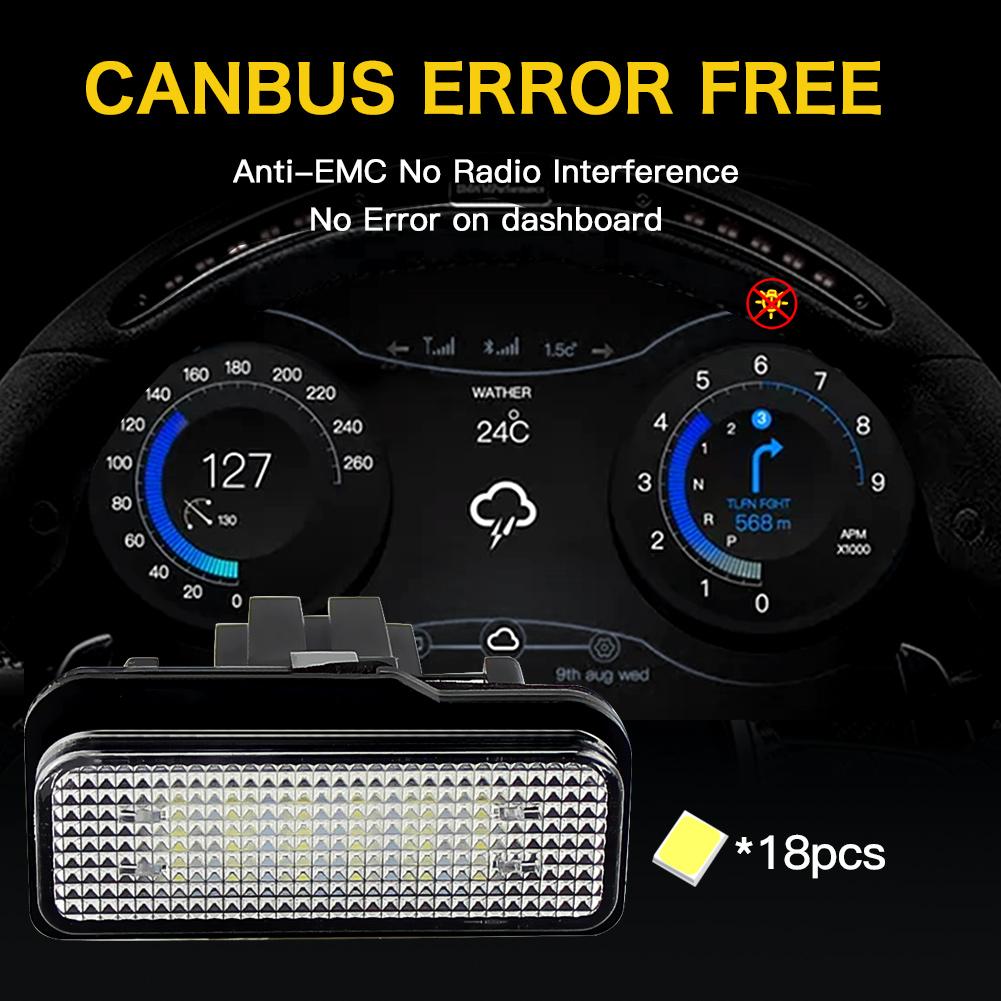 2 шт. Белая светодиодная лампа номерного знака для Mercedes Benz CLS-Class W219 W203 5D R171 2D W219 4D OEM# MA2038200556