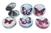 Pocket Mirror Round Chubby Butterfly