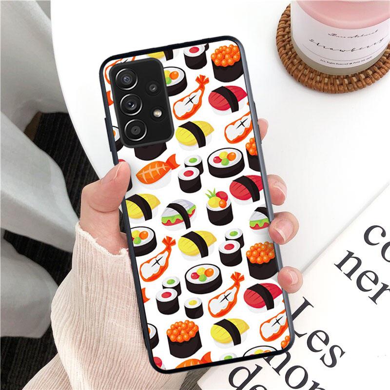 Чехол для телефона Food Sushi для Samsung Galaxy A13 A22 A12 A32 A71 A11 A21S A33 A52 A72 A51 A50 A70 A31 M31